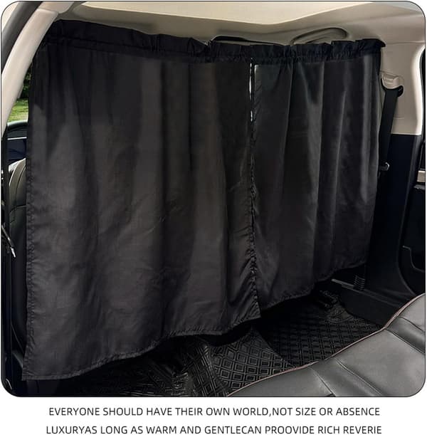 Privacy Curtains for Car - Car Window Sunshade | Removable Protective Visor for Sleeping Baby, Van, Camping, RV [DB]