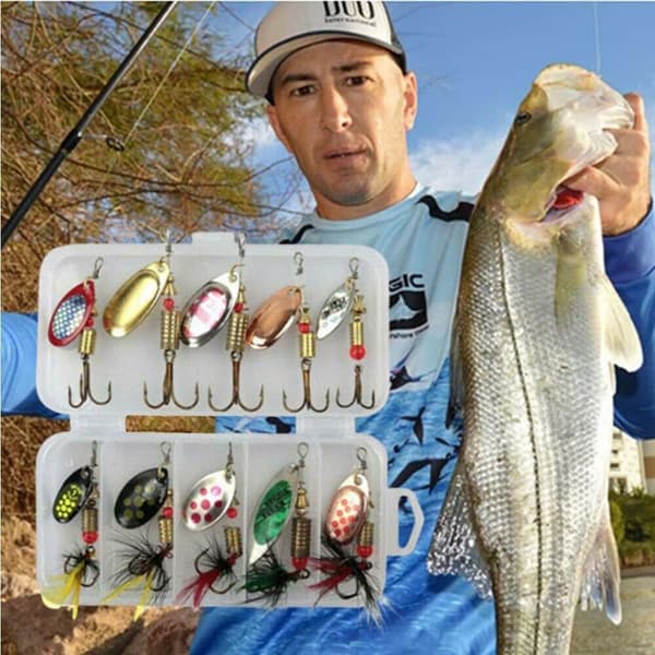 Road Runner Spinning Sequins Set, Metal Crank Sequins, 3-7g Baits