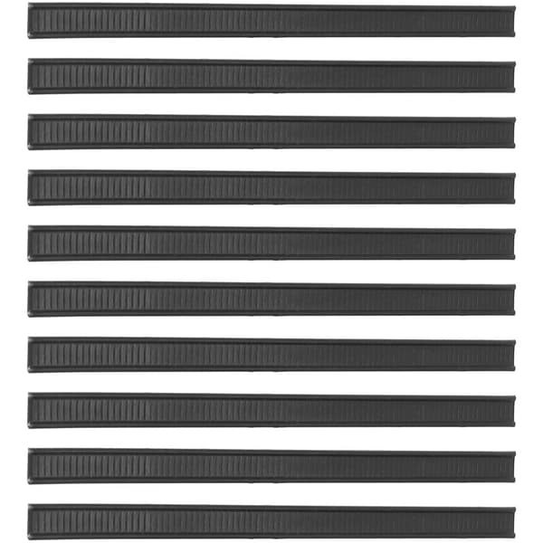 100 Metallic Peel and Stick Strips, Foldable, Coffee Bag Strips, Sealing Cooked Food Bag Bead 5.5 Inch-Black