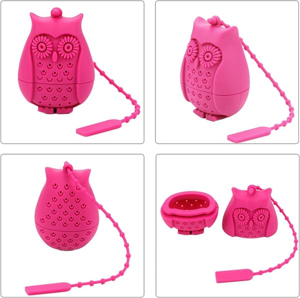 2-pack teinfuser för löst te - återanvändbar silikonlös blad
