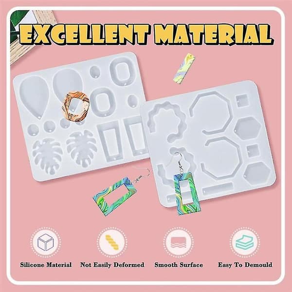 Resin Earring Mold, Earring Silicone Molds For Epoxy Resin Casting