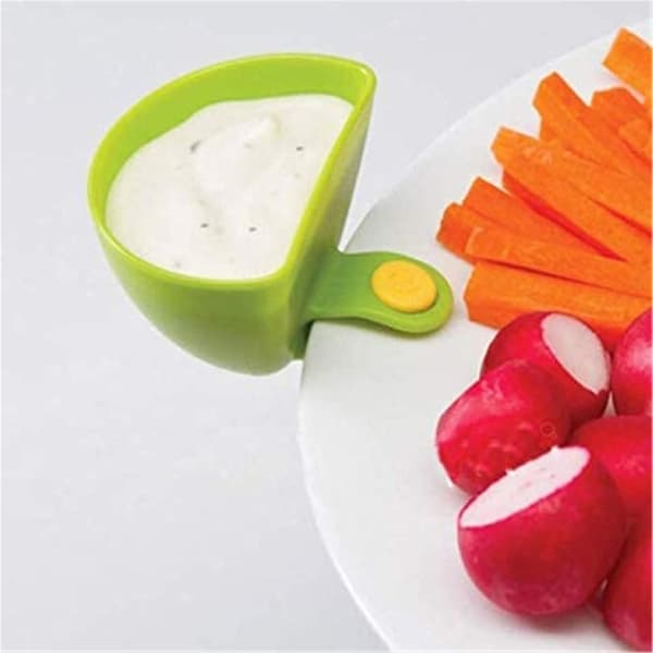 8 stk. Dip Clips Dip-holdere til Tomatsauce Salt Eddike Sukker S