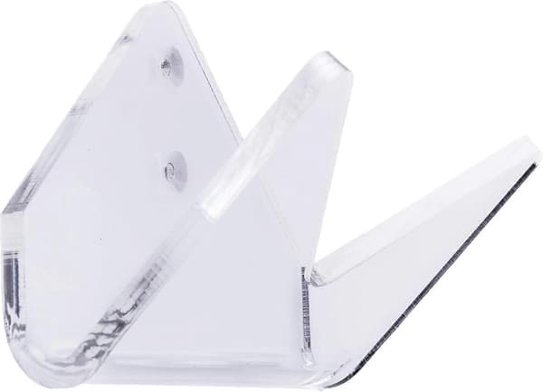 Grade Surfboard Wall Mounts, Clear Acrylic Vertical Wall Mount for Skateboard, Longboard Display, Easy Installation (Transparent [DB]
