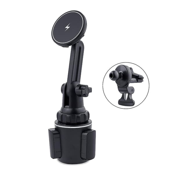 Biltelefonkoppholder Stativ Drikkeflaskeholder for Magsafe-lader for IOS db