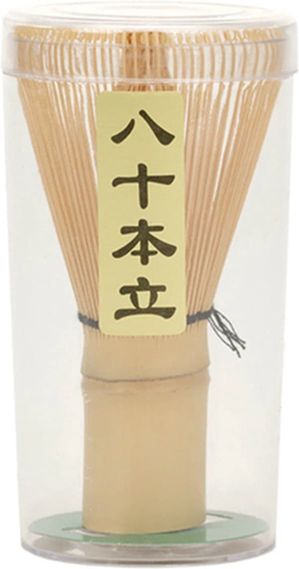 Premium 3-piece Matcha Ceremony Set - Bamboo Whisk, Holder & Scoop Brown