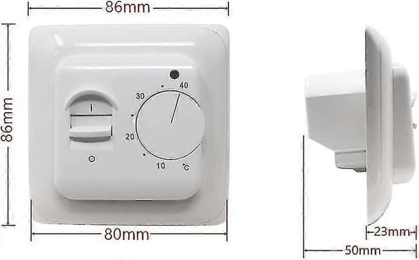 Manual Electric Floor Heating Thermostat With Ac 16a Probe, Mechanical Floor Heating Thermostat Controller