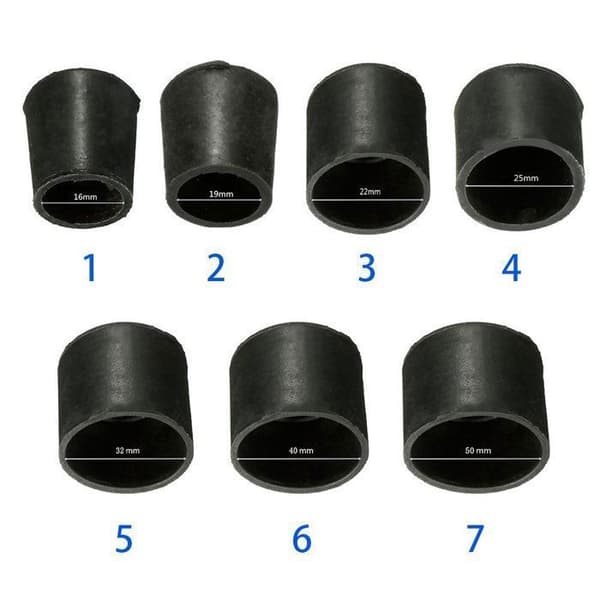 25 mm rund gummikåpa för stol-/bordsben