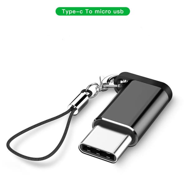 Nøkkelring Android til Type-C Mobiltelefonadapter USB til Micro Data
