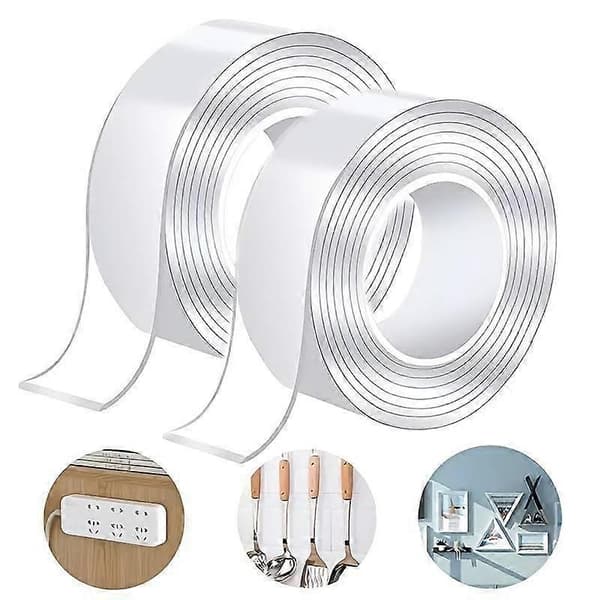 3M Dobbeltsidig Nanoteip Resirkulerbar Transparent 2ST Transparent 3M 3m - 1 stk