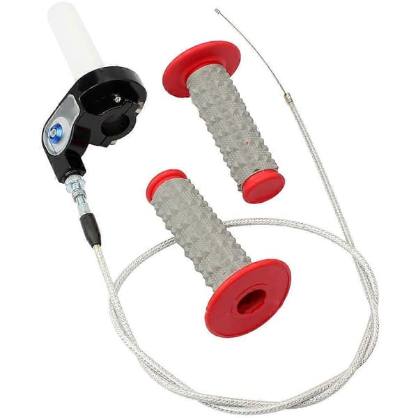 Motorcycle Throttle Grip Quick Twist Throttle with Throttle Cable for 7/8 Inch 22mm Handlebar