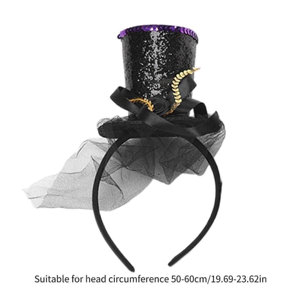 Børn Fascinators Høj Hat med Blomsterfjer Pillbox Hat til Piger Make-up Fest til Halloweenfest Opera[DB] 1 1