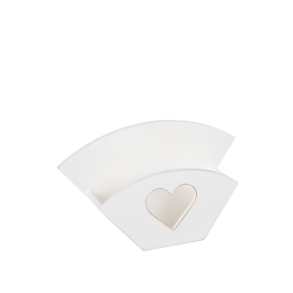 Kaffefilterholder hvid træ 20cm Vit white