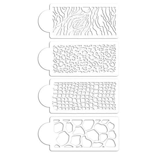 Cake Stencil Animal Pattern Stencils 4-Pack