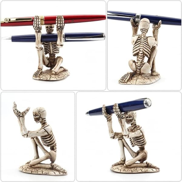 Skull Pen Holder Skeleton Pen Holder Resin Holder KLB