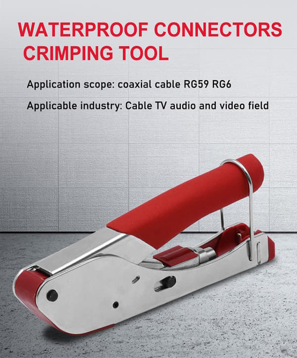 Compression Pliers Set, Crimping Tool RG59 / RG6 Stripping Tool for