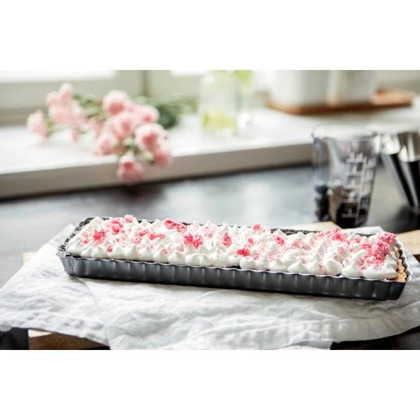 Pajform / Långform rektangulär med lösbotten 36x11cm Gastromax grå gray