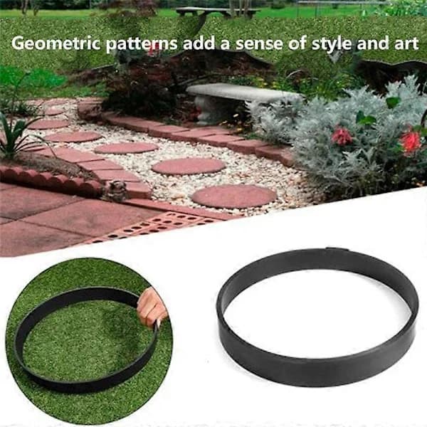 DIY Rund Gangsti Betonform, Genanvendelige Stenforme, Belægningsforme til Terrasse【PL】