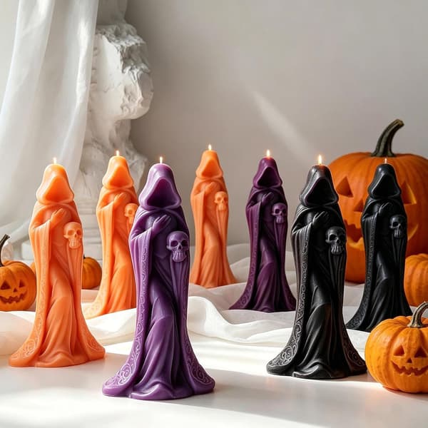 Silikoneforme til Halloween, kreativt materiale, non-stick belagt, heksehoved -