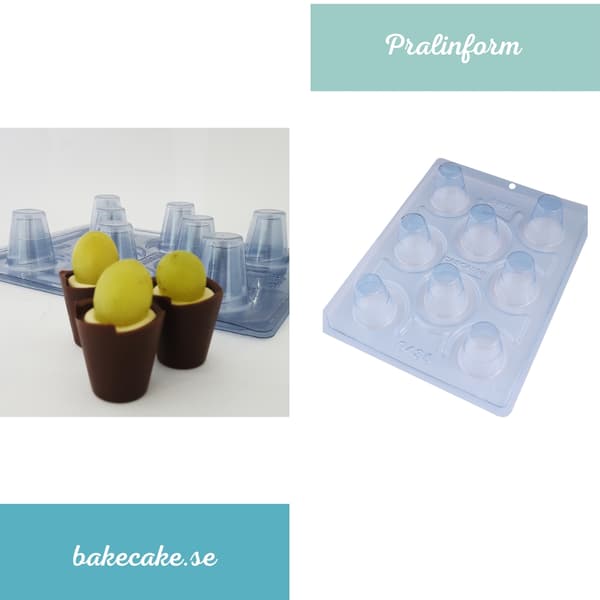 Pralineform Kuppel Kop Chokoladeform - BWB 9435 - Speciel 3-delt form