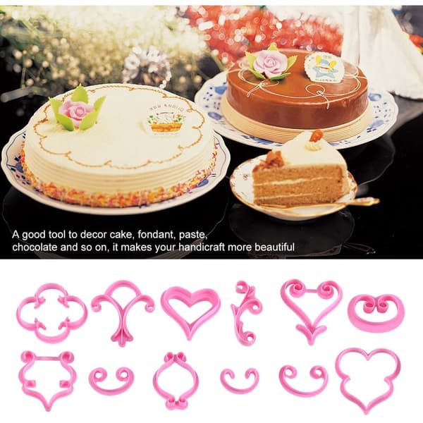 Spiselige Kagepynt Sukkerpasta Fondant Chokoladeform [D]