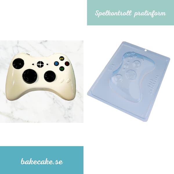 Praline Mold Game Controller Chocolate Mold - BWB 9813 - Special 3 Part Mold Transparent transparent