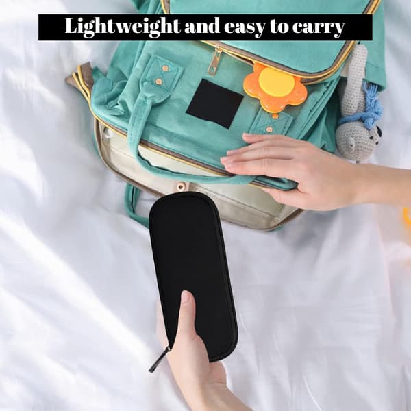USB Flash Drive Bag Black 10 Slots Waterproof USB Flash Drive Case Electronic Accessories Portable Organizer for USB Flash Drives/Pens