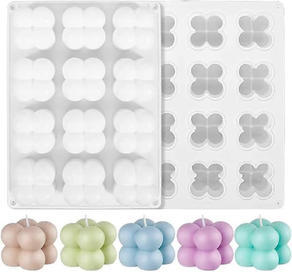 Multicube Mold, Silicone Mold for Baking Brownies DIY Tool for Mousse Dessert Jelly Pudding (12 Cavities)