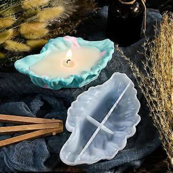 Decorative Candlestick Mold Versatile Silicone Mold Perfect For Creating ArtistWave Shaped Dishes And Scented Boxes