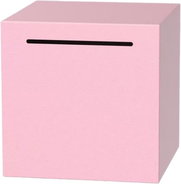 Spardose til mønter i rustfrit stål pink - Rosa