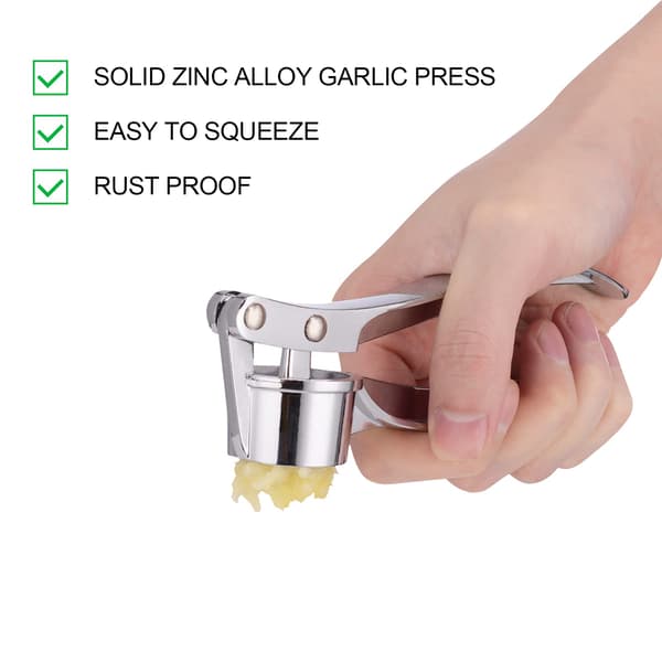 Garlic Press for Kitchen, Peeler, Garlic Press, User-Friendly Garlic Chopper, Easy to Clean and Durable
