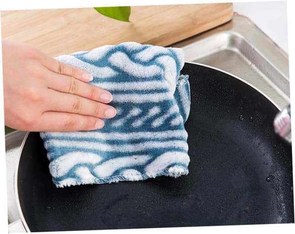 10-pack dishcloths microfiber kitchen towels oil-repellent non-slip for kitchenware glass