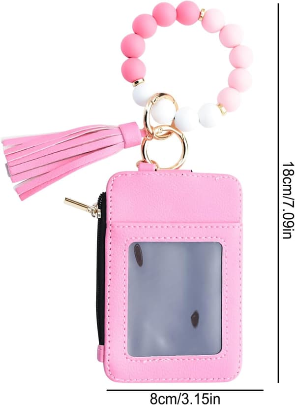 Avaimenperä ranteeseen lompakolla ja naisten, pinkki, katso kuvaus pinkki - Rosa