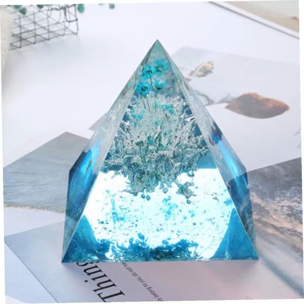 Pyramide Silikoneform Base 1 stk DIY Håndværk Epoxyform til Hjemme- og Skrivebordsindretning