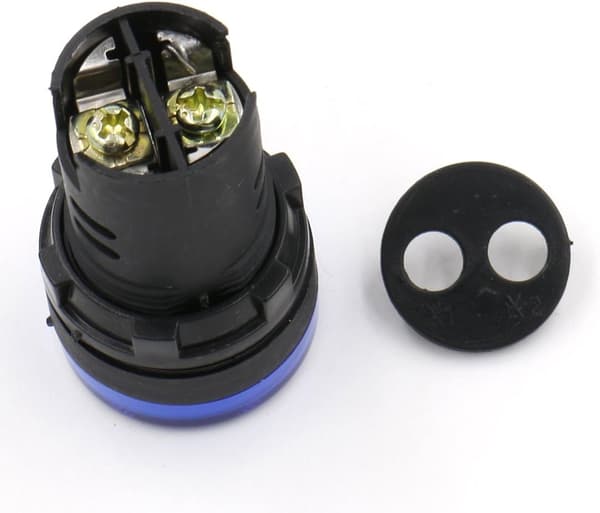 Sett med 5 lyse LED-indikatorlamper AD16-22D/S - 22 mm 220 VAC 2