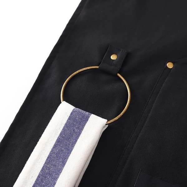 Hageforkle Kokkeforkle Denim Canvas Forkle Svart