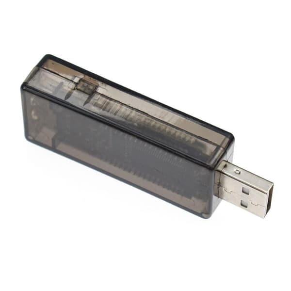 DC4-5V 12V 20V USB strømspændingskapacitetstester LCD-skærm sort skal 0-3A -