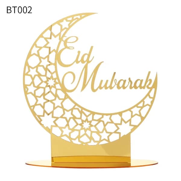 Eid Mubarak Dekorasjon Ramadan Ornament GULL BT002 BT002