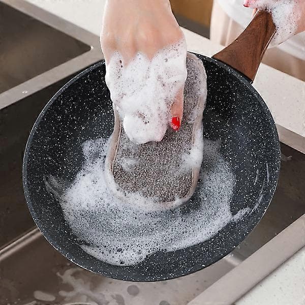 Sæt med 8 vaskbare mikrofibersvampe, perfekte til non-stick overflader