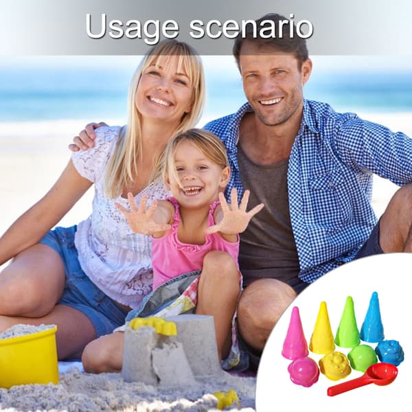 Isforme til at bygge is på stranden, tilbehør til børn, gadgets til sand og strand