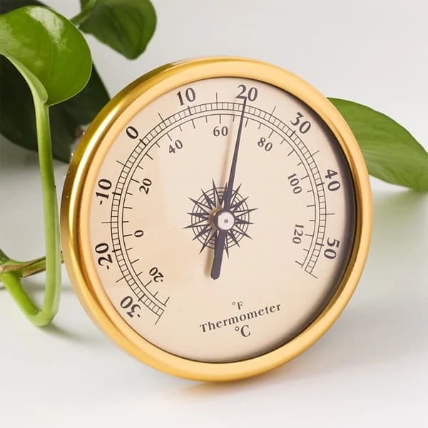 Väggmonterad Termometer Hygrometer Barometer Inomhus Hushållstermometer för Hem Vägg Rum Inkubator för Tank Silver - 2