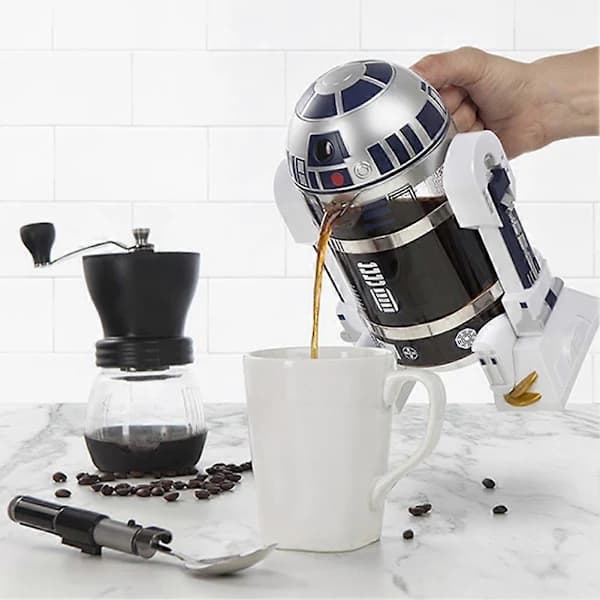 Mocha Handdriven Kaffemaskin Robot Star Fransk Press