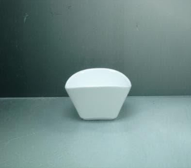 Mini Porcelænsskål Rektangulær Afrundede Kanter - 20 pak Vit 5000