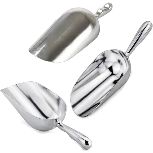 Ice Bucket Cast Aluminum Shovel Scoops Versatile Kitchen Spoon For Ice Maker Freezer Coffee Bean Food 1124 ml