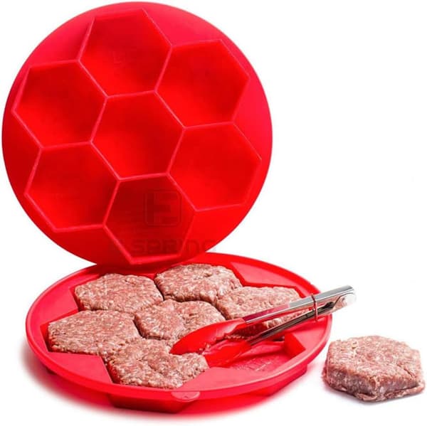 Burger Master Innovativ 8-in-1 Burgerprässi ja pakastusastia