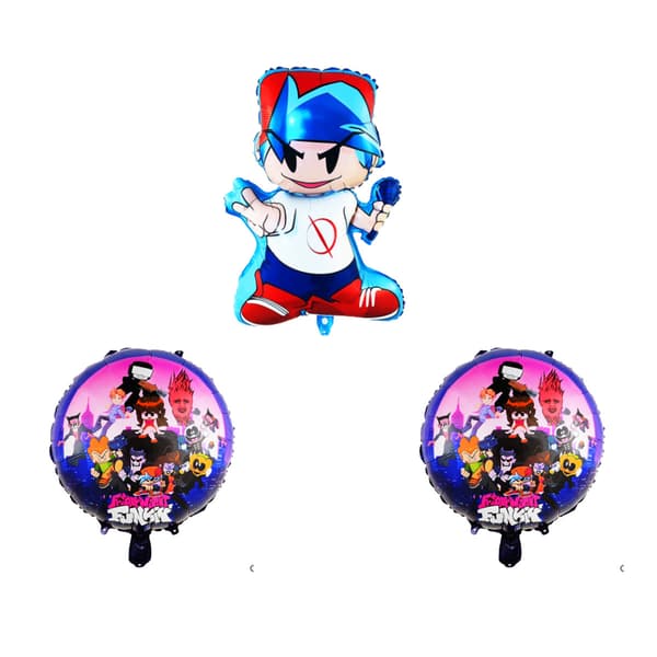 Friday Night Funkin' Party Decorations - Hanging and Spinning Aluminum