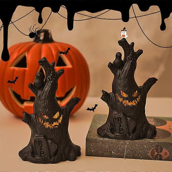 Halloween LED Græskarlygter – Elektroniske lys til uhyggelig indretning og festlig stemning