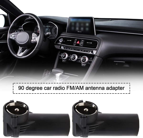 5 stk. DIN han til ISO hun antenneadapter bilradio FM/AM højre