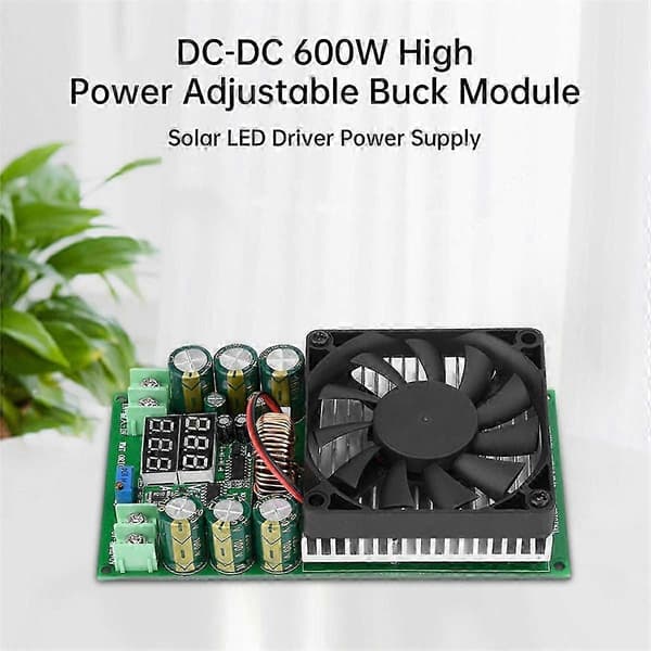 600W 30A DC-DC Buck Module CV CC Adjustable Buck Converter 120V 100V 96V 84V Display Solar LED Driver Power Supply [DB] As Shown As Shown