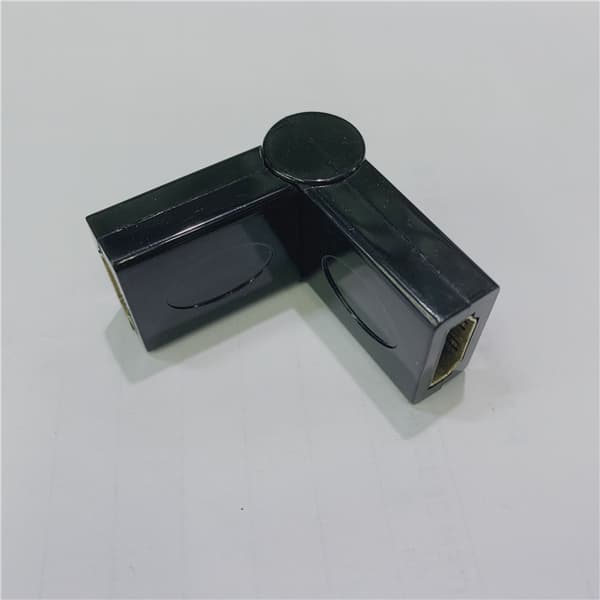 HDTV-adapter hunn til hunn 180 graders rotasjon L-bøyd adapter