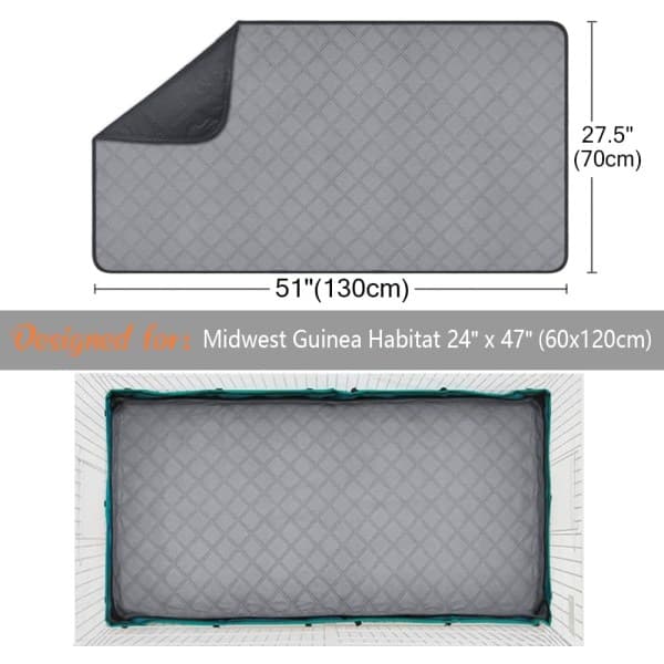 Burmatta Marsvin 60x120 cm 2-pakning GINISWEETY